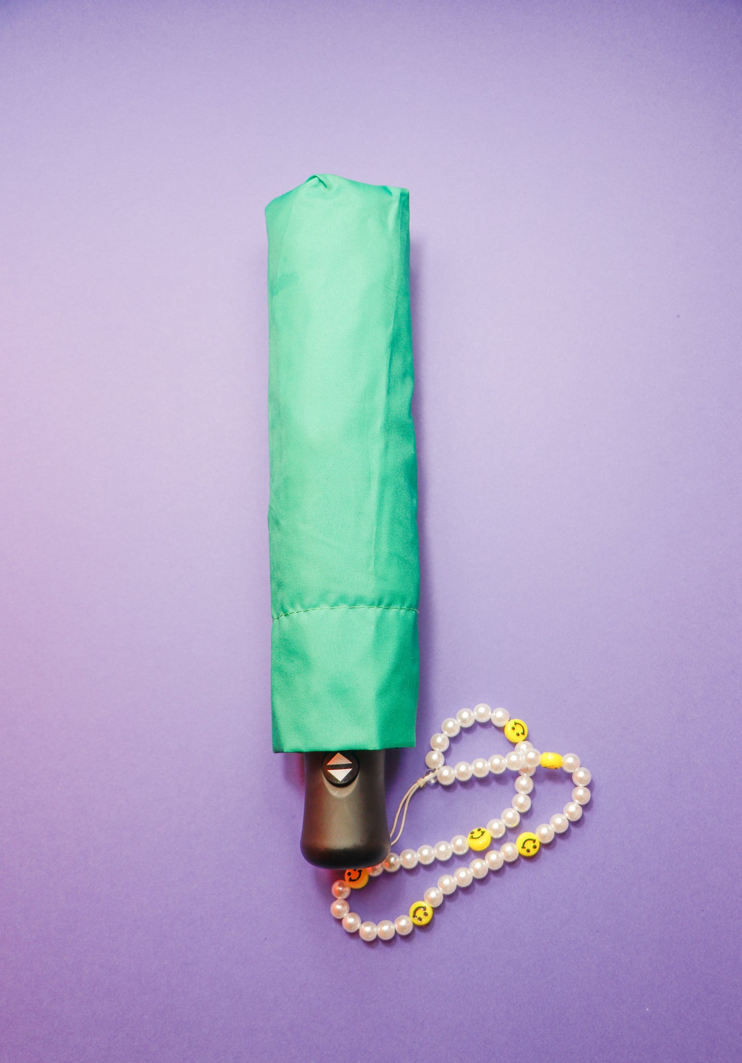 Green beaded strap