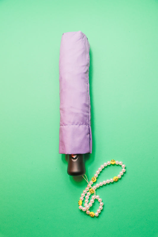 Lilac beaded strap